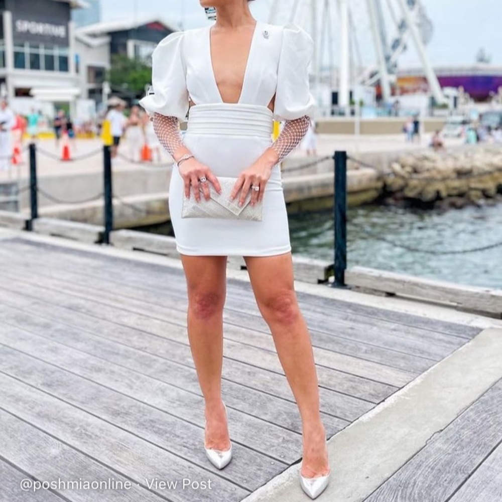 Posh Mia White mini dress